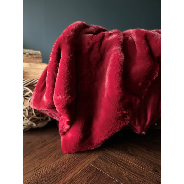 Fairmont Park Dutson Super Soft Faux Rabbit Fur Throw Wayfair.co.uk